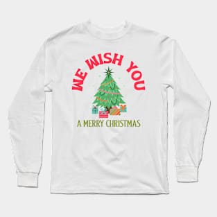 Wish You A Merry Christmas Long Sleeve T-Shirt